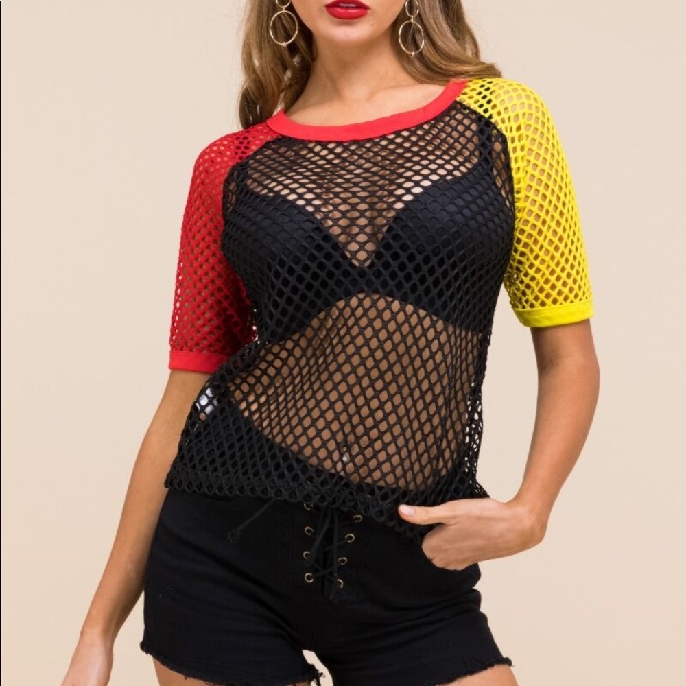 Mesh See Through Shirt